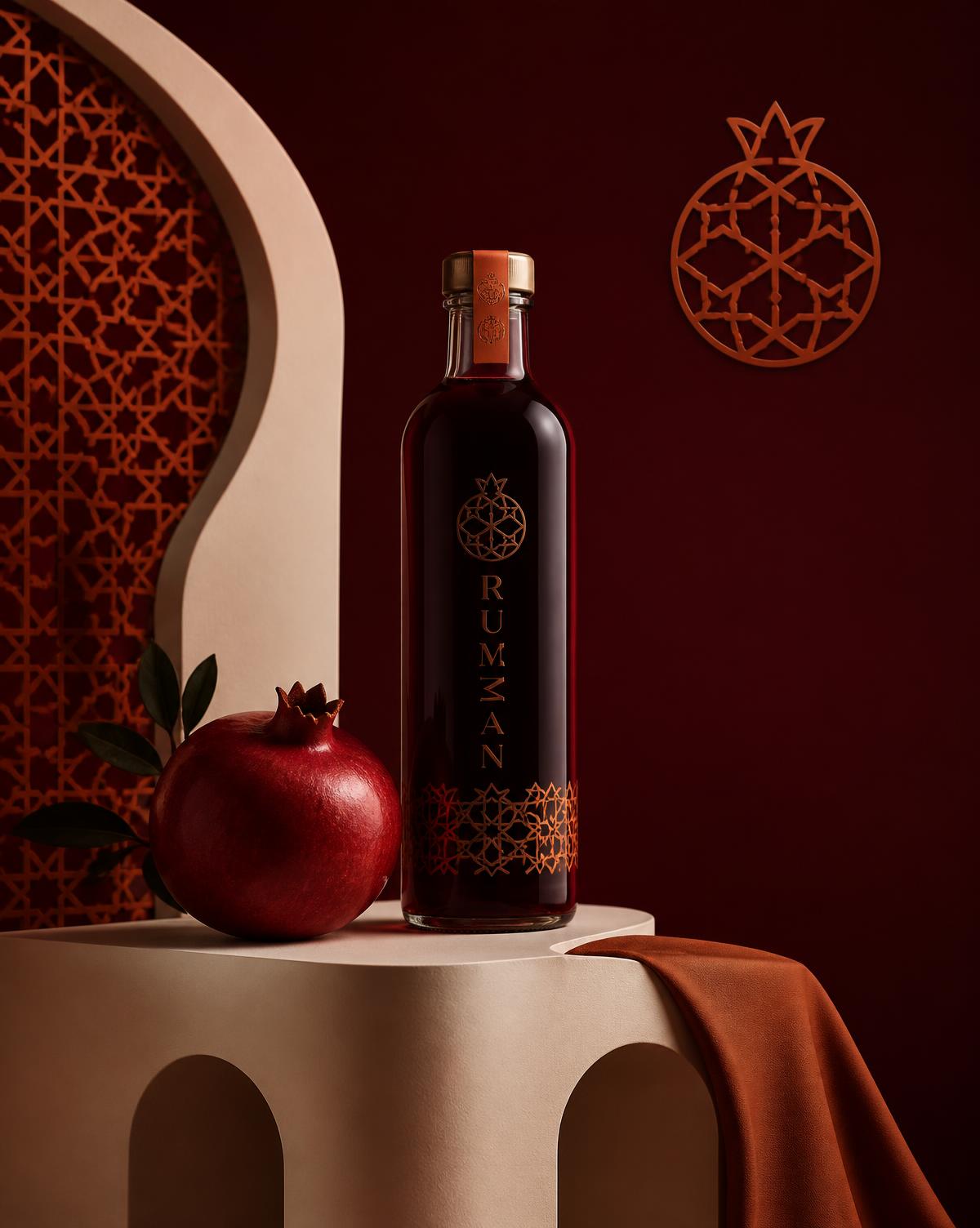 Rumman — Premium beverage brand identity